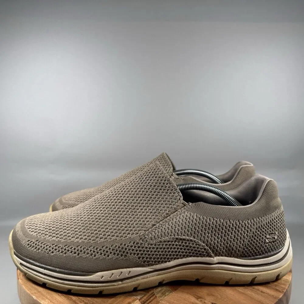 Skechers Mens Expected Gomel 65086‎ Beige Running Shoes Sneakers Size 13